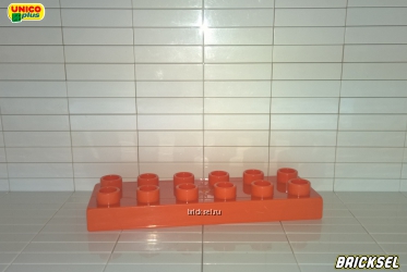 Юнико Пластинка 2х6 оранжевая, Оригинал UNICO, не частая