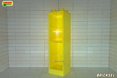 Юнико Шкаф, тумба высокая, пенал, колонна без ящичков 2х2 желтый, Оригинал UNICO, не частый