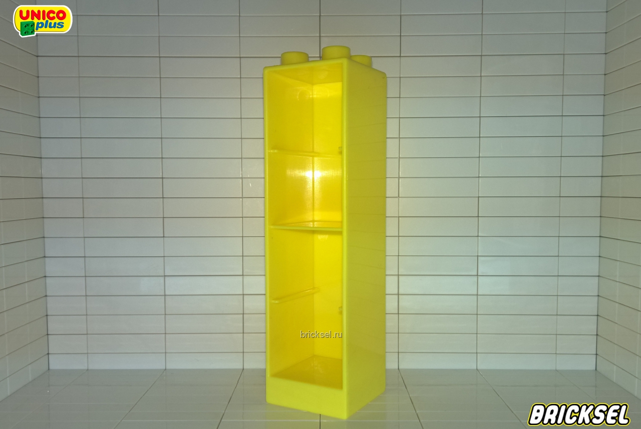 Юнико Шкаф, тумба высокая, пенал, колонна без ящичков 2х2 желтый, Оригинал UNICO, не частый