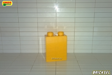 Кубик 1х2х2 темно-желтый
