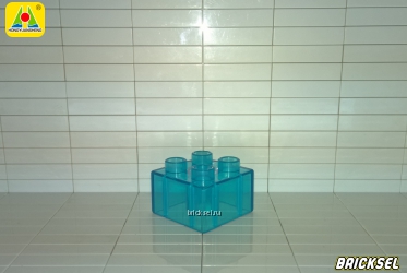 Кубик 2х2 прозрачный голубой