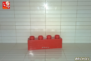 Кубик 1х4 красный