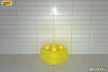 Кубик 2х2 ярко-желтый