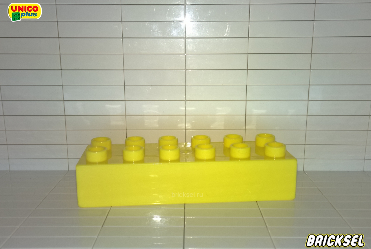 Юнико Кубик 2х6 ярко-желтый, Оригинал UNICO, редкий