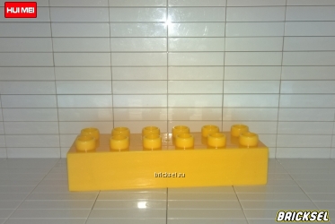 Кубик 2х6 желтый
