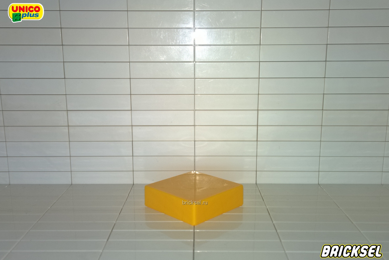 Юнико Песок, плитка облицовочная высокая 2х2 темно-желтая, Оригинал UNICO, не частая