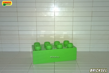 Юнико Кубик 2х4 салатовый, Оригинал UNICO, не частый