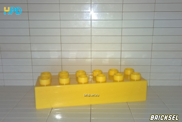 Кубик 2х6 желтый