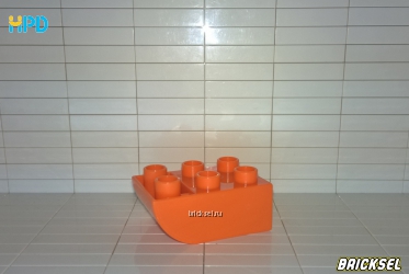 Кубик расширительный 2х3 в 2х2 скругленный оранжевый