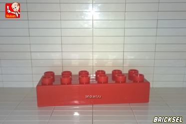 Кубик 2х6 красный