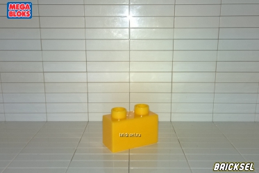 Кубик 1х2 темно-желтый