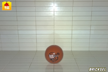 Мячик, шар для трека с обезъянкой коричневый