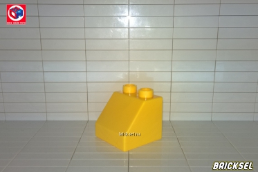 Кубик скос 2х2 желтый