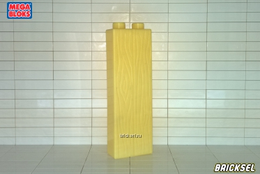 Стена-колонна деревянная 1х2 светло-желтая