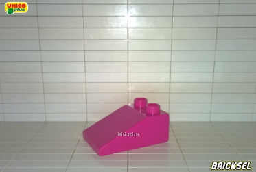 Кубик скос-козырек 2х3 розовый