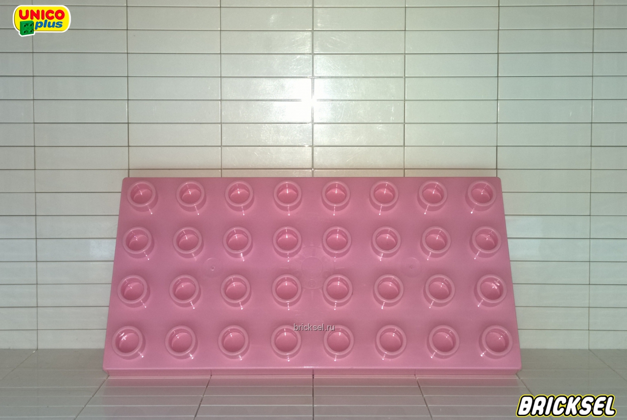 Юнико Пластина 4х8 розовая, Оригинал UNICO, редкая