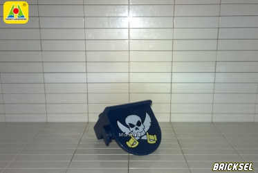 Настенный пиратский щит 1х2 темно-синий
