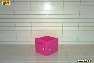 Юнико Ящик тумбы, шкафа, становится на штырьки как корзина для белья розовый, Оригинал UNICO, очень редкая