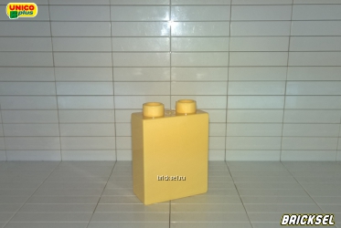 Кубик 1х2х2 светло-желтый