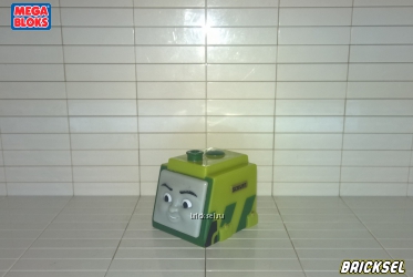 Кубик голова паровозика Скраффа 2х2 салатовая