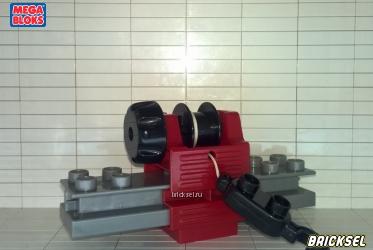 Мега Блокс Подъемный механизм с жестким креплением на швеллер бордовый, Оригинал MEGA BLOKS