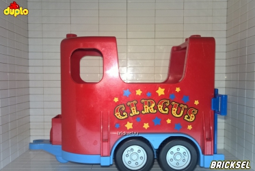 Цирковой фургон для животных красный