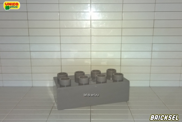 Юнико Кубик 2х4 темно-серый, Оригинал UNICO, не частый