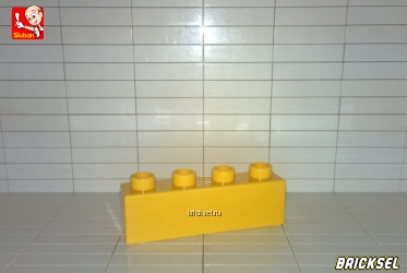 Кубик 1х4 желтый