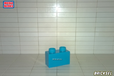 Кубик 1х2 голубой