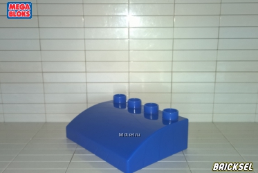 Кубик скос навес-козырек 3х4 выпуклый синий