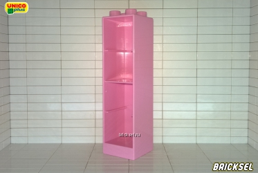 Юнико Шкаф, тумба высокая, пенал, колонна 2х2 розовый, Оригинал UNICO, очень редкий