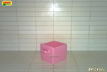 Юнико Ящик тумбы, шкафа, становится на штырьки как корзина для белья нежно розовый, Оригинал UNICO