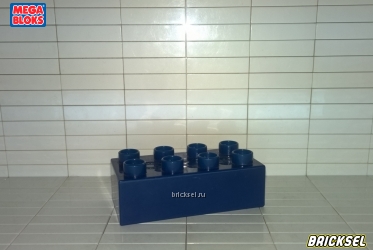 Кубик 2х4 темно-синий