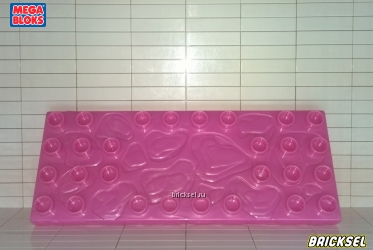 Пластина с узорами 4х10 розовая перламутровая