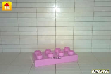 Пластинка 2х4 розовая