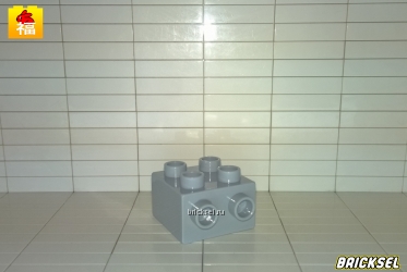 Кубик переходник 2х2 серый