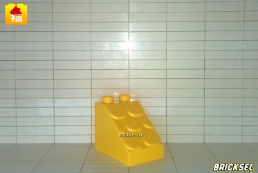 Кубик скос 2х3 черепица, крыша желтый