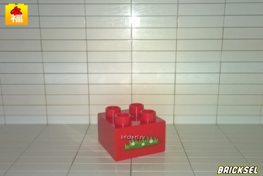 Кубик 2х2 красный 