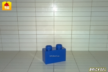 Кубик 1х2 синий