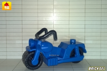 Мотоцикл старого образца синий