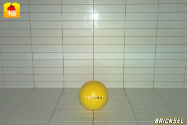 Мячик, шар для трека желтый