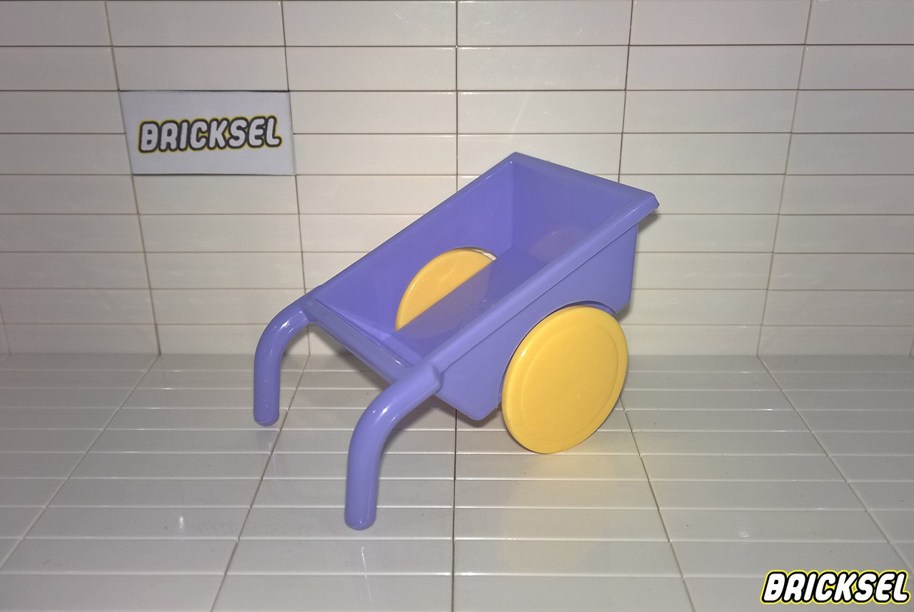 Юнико Тачка со светло-желтыми колесами сиреневая, Оригинал UNICO