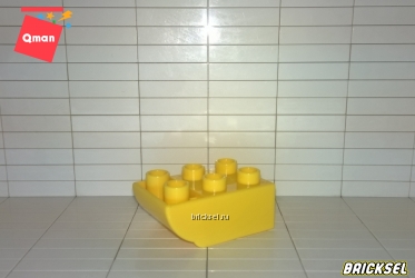 Кубик расширительный 2х3 закругленный желтый