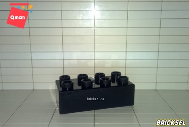 Кубик 2х4 черный