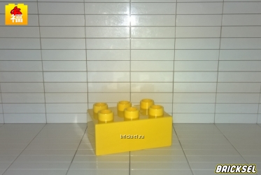 Кубик 2х3 желтый
