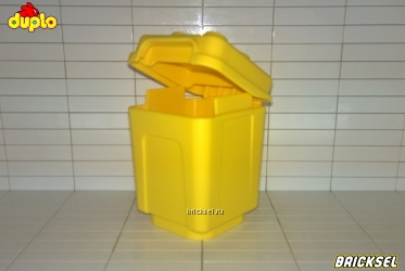 Мусорный контейнер желтый