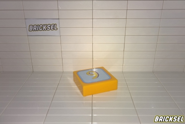Юнико Плитка 2х2 с наклейкой "9" желтая, Оригинал UNICO, редкая