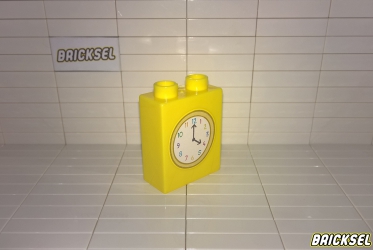 Юнико Кубик часы настенные 1х2х2 желтый, Оригинал UNICO