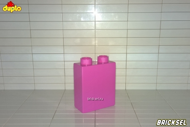 Кубик LEGO DUPLO 1х2х2 розовый