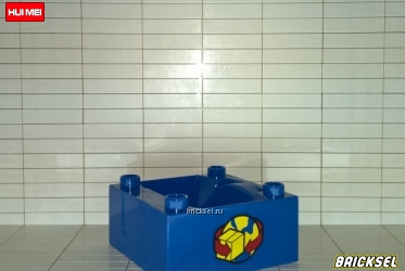 Ящик, контейнер со знаком почты синий